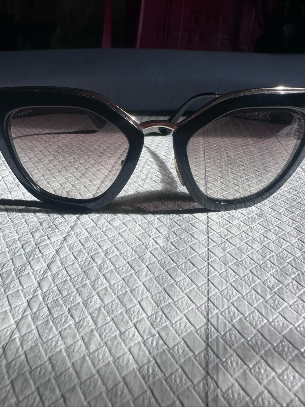 ✨Prada Cinema Sunglasses • Black/Gold • AUDREY HEPBURN VIBES✨ - Picture 5 of 9